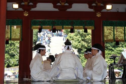 献詠披講式（鶴岡八幡宮）