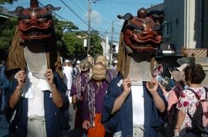 御霊神社例祭と面掛行列（御霊神社《坂ノ下》）