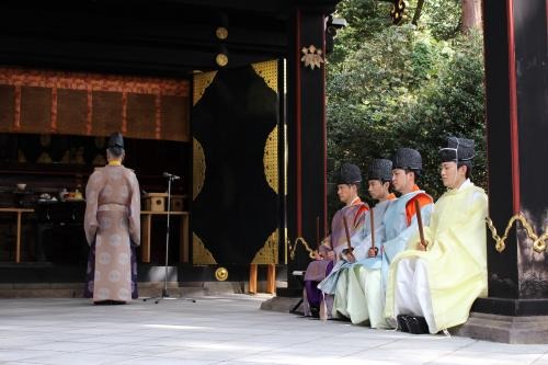 文墨祭（鶴岡八幡宮境内白旗神社）