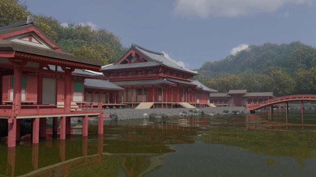 永福寺の復元CG　 提供：​湘南工科大学 長澤,井上研究室