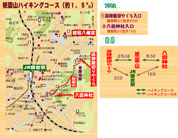 祇園山ハイキングコースの画像