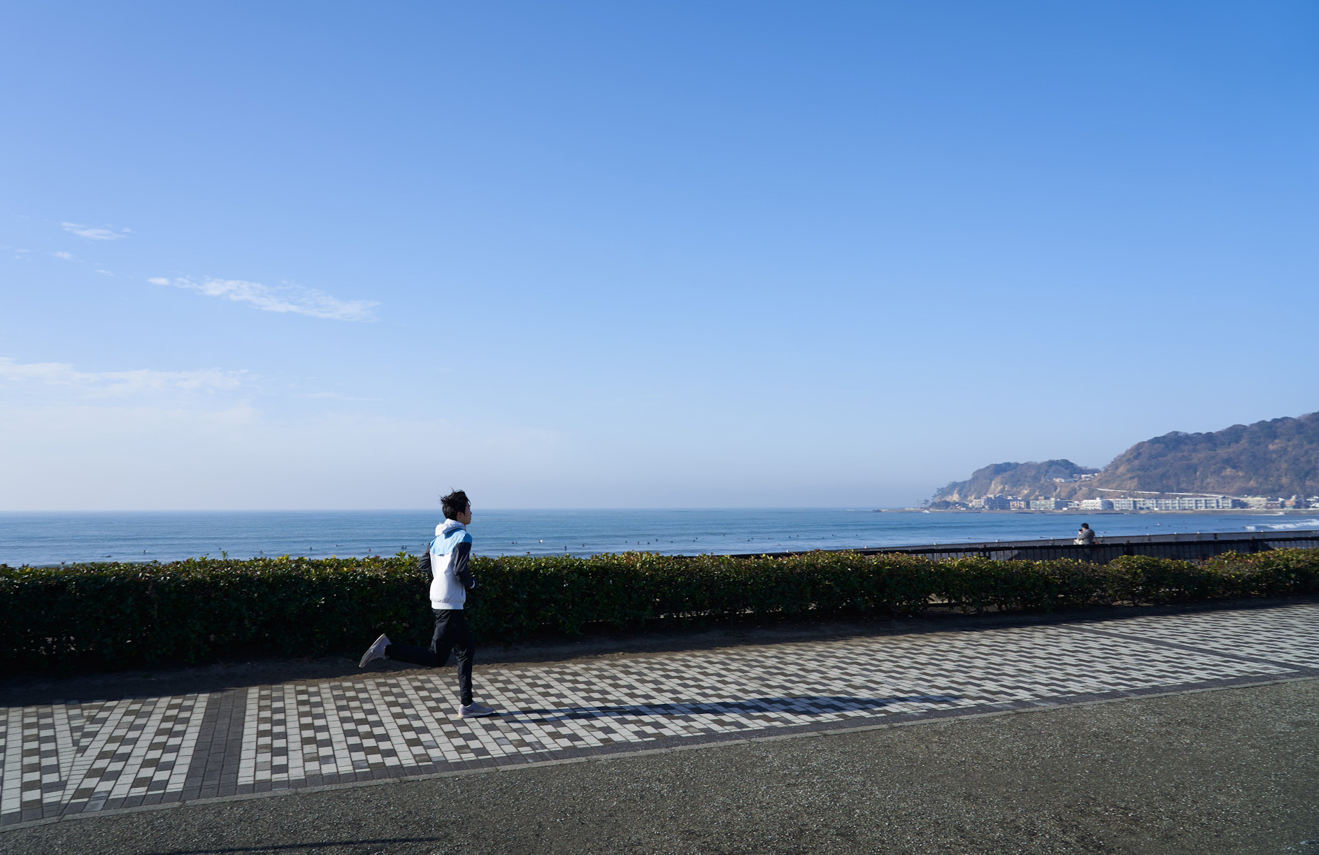 鎌倉の由比ヶ浜ランニング